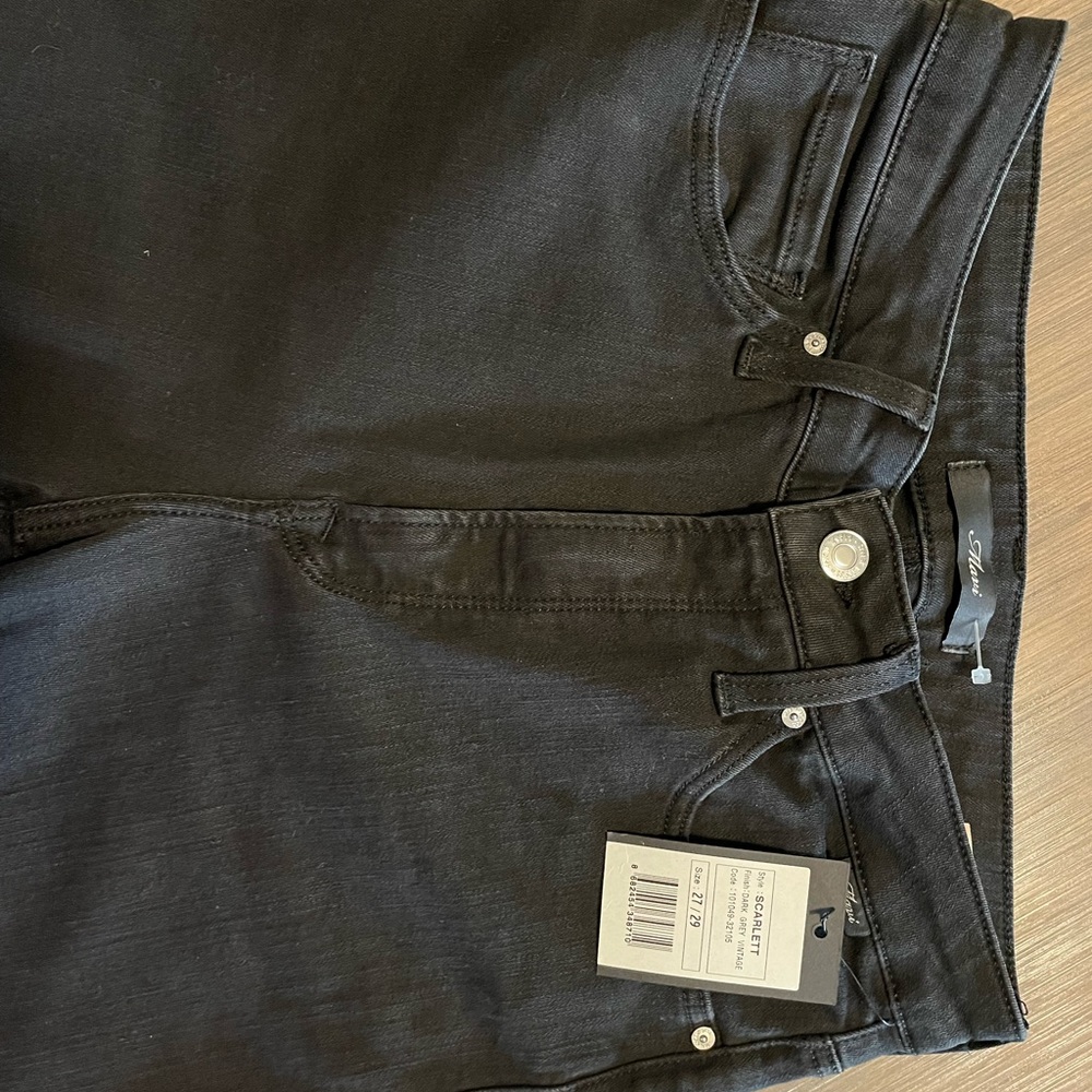 Mavi Scarlett Super High Rise Super Skinny Jeans in ‘Dark Grey’